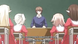 Elf Student and Teacher - Hentai schoolgirl with big boobs fucking like hoe