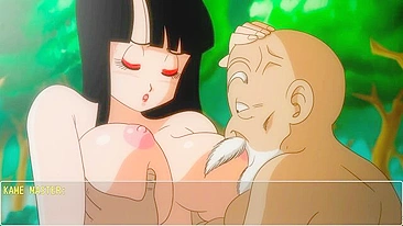 Dragon Ball Z hentai fuck scene compilation with a creepy old man fucking