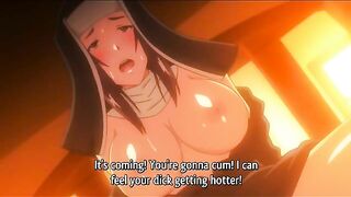 Sensei hentai fucking with a nun that has the biggest boobs imaginable