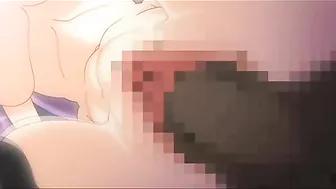 Secretary hentai showing a busty purple hair girl that gets fucked savagely