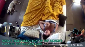 Great masturbation of my mommy caught on hidden cam and gets orgazm