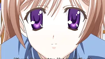 Senpai sex session with a busty brunette that keeps her pussy wet at all times