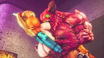 Her breasts are one of the most striking assets in a porn video Samus Aran XXX