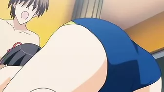 Hentai pleasure session showing a brunette that has a real tight opening