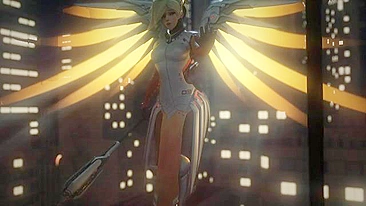 Overwatch Mercy is into merciless fucking with the biggest dicks possible