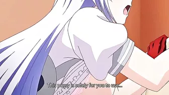 Hentai hardcore pleasure with a big boobed hottie with purple hair and wet twat