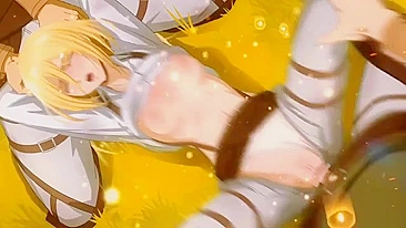 Attack on Titan Historia Reiss hardocre fuck experience with wild pussy gape
