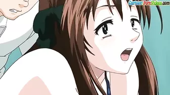 HENTAI MASTERPIECE showing a cute young couple fucking in a karaoke bar