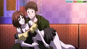 HENTAI MASTERPIECE showing a cute young couple fucking in a karaoke bar