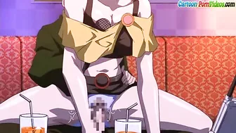 HENTAI MASTERPIECE showing a cute young couple fucking in a karaoke bar