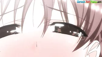 Shin Ringetsu - Hentai pleasure with a brunette that needs hard cock for real