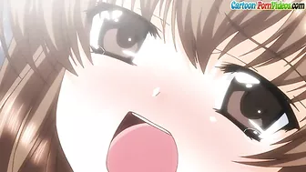 Shin Ringetsu - Hentai pleasure with a brunette that needs hard cock for real