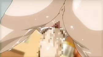 Hentai love scene with a brunette that wants dicks and standing pleasure