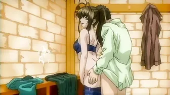 Hentai love scene with a brunette that wants dicks and standing pleasure Hentai love scene with a brunette that wants dicks and standing pleasure