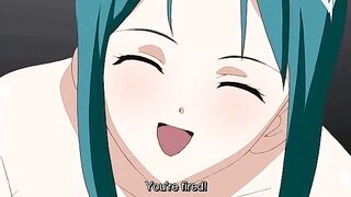 Redheaded hentai girl feeds her hard dick to an adorable girlfriend here