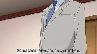 Redheaded hentai girl feeds her hard dick to an adorable girlfriend here