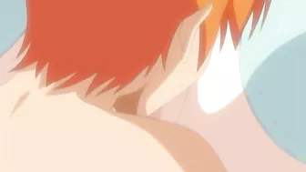 Redheaded hentai girl feeds her hard dick to an adorable girlfriend here