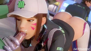 D.Va hentai pleasure with riding and fingering and other orgasmic experiences