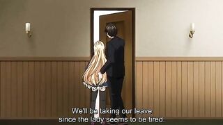 Pure Love Maniac - Hentai blonde with black thigh highs wants big dick inside