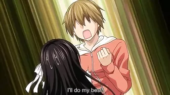 Pure Love Maniac - Hentai blonde with black thigh highs wants big dick inside