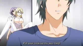 Hentai pleasure session with a brunette that gets power fucked in missionary