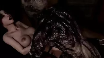 Monster hentai fucking with a brunette that demands a hard pounding in HD