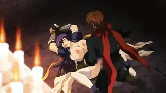 Ninja hentai love scene with a really horny girl that needs big dicks and sex