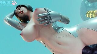 Teen Alita hentai fucking with Venom - Strange crossover with lots of hard sex