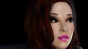 Hentai pleasure dealing with a big boobed brunette that needs all her size