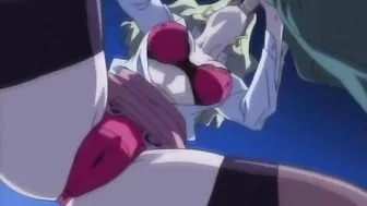 Big boobs horny blonde featured in a hentai movie with a real great plot