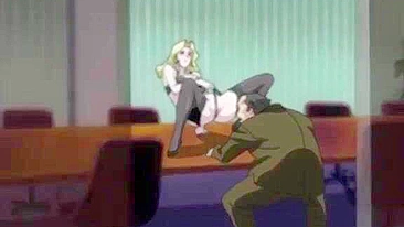 Big boobs horny blonde featured in a hentai movie with a real great plot