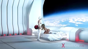 Space hentai cocksuck experience with lots of throating and orgasms in HD