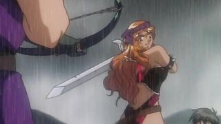Dragon Knight - Hentai action with dramatic rain and epic fighting and sex