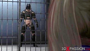 Harley Quinn has to take batdick in her prison cell and that is fucking wild