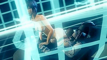 Ghosts of Paradise - Ghost in the Shell girl gets to enjoy hardcore hentai sex