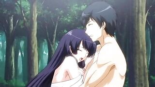 This couple gets hot and heavy on the grass in this hardcore hentai porn video