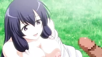 This couple gets hot and heavy on the grass in this hardcore hentai porn video