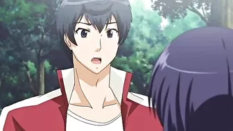 This couple gets hot and heavy on the grass in this hardcore hentai porn video