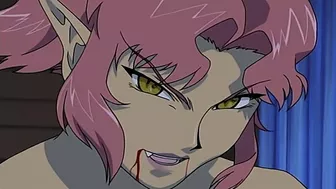 Vampire hentai scene with a fun plot and lots of passionate fucking as well