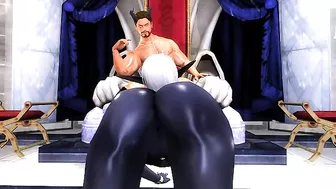 Touching her body with her sweet purple ass on display is just the best