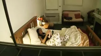 Blonde Mom Masturbating With Dildo on the Bed. A Mother's Secret Desires Exposed