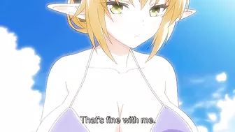 Fascinating scene featuring a sexy elf girl that wears bikini while fucking