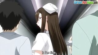 Naked tits nurse in hentai riding dick and enjoying that meaty in her opening