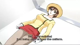 Hentai hottie in a funny hat ends up getitng fucked and cummed on as well