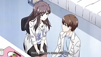 My Doctor Girlfriend - Hot brunette enjoying hentai riding and true orgasms