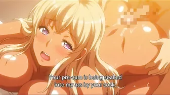 Blonde hentai schoolgirl with huge tits is handling that cock very fucking well