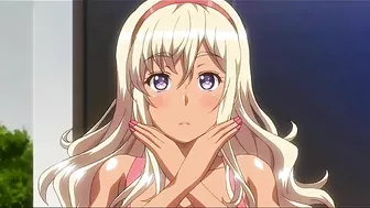 Blonde hentai schoolgirl with huge tits is handling that cock very fucking well