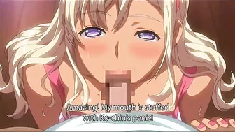 Blonde hentai schoolgirl with huge tits is handling that cock very fucking well