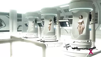 Futanari hentai pleasure with a lady that really needed that robot cock inside