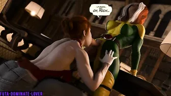 Rogue and Jean Grey doign kinky things in a hardcore X-Men hentai fucking movie